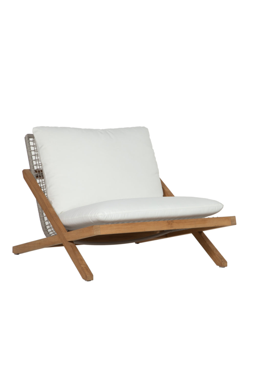 Teak Framed Indoor/Outdoor Lounge Chair by Splendido Bari Accent Chair