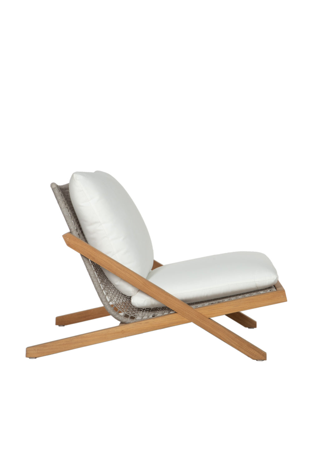 Teak Framed Indoor/Outdoor Lounge Chair by Splendido Bari Accent Chair, alternate view 4