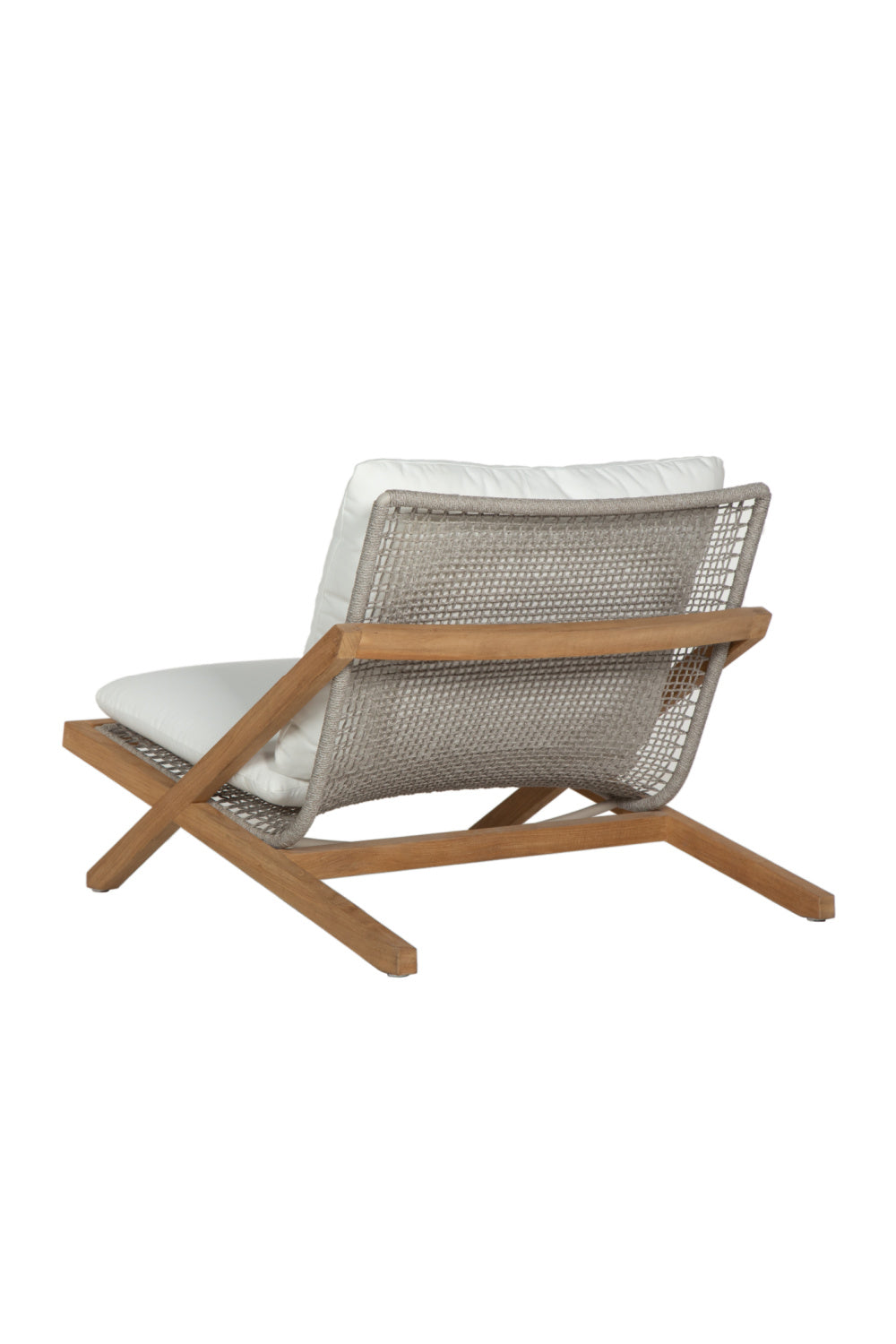 Teak Framed Indoor/Outdoor Lounge Chair by Splendido Bari Accent Chair, alternate view 5