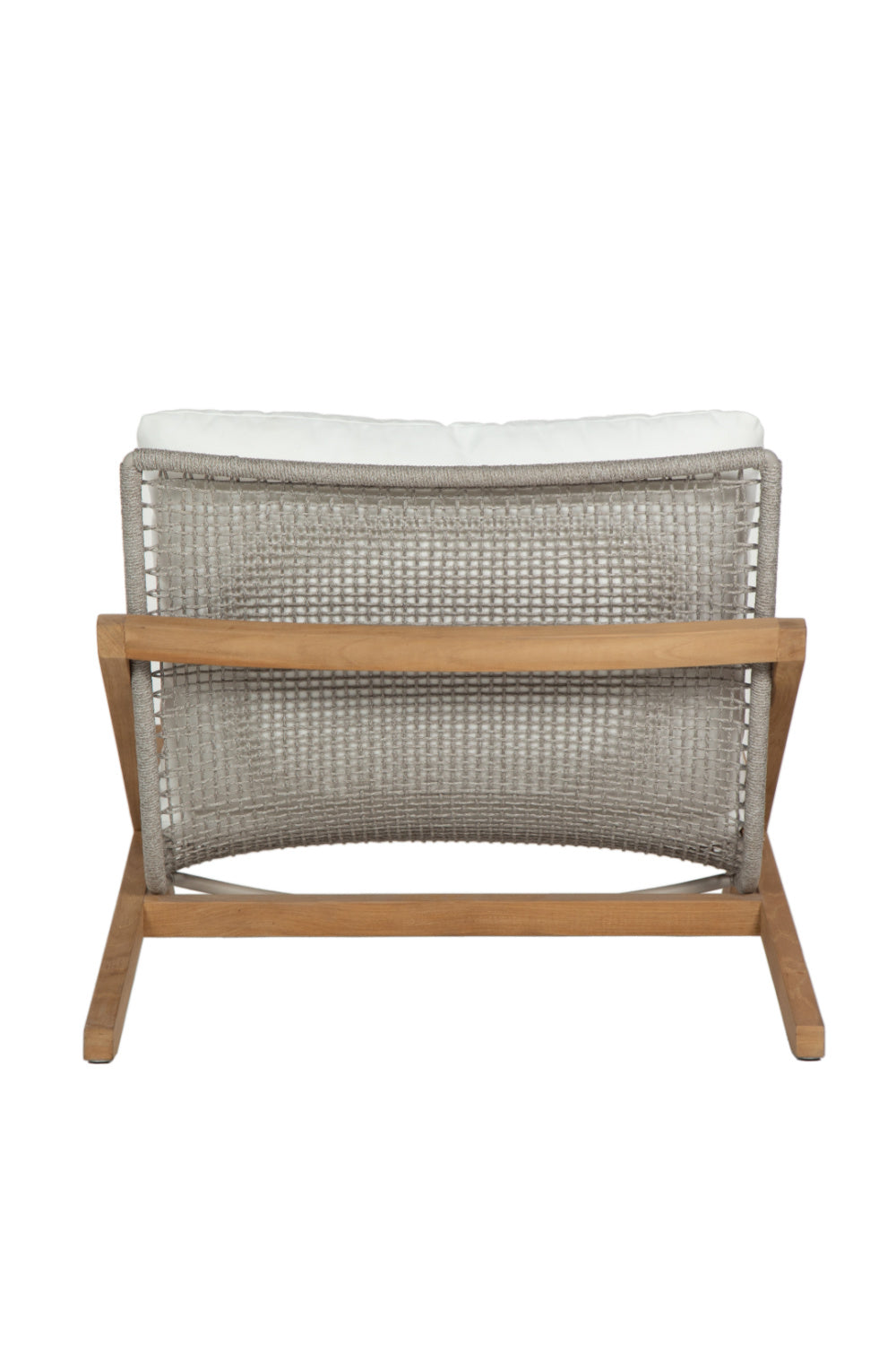 Teak Framed Indoor/Outdoor Lounge Chair by Splendido Bari Accent Chair, alternate view 6