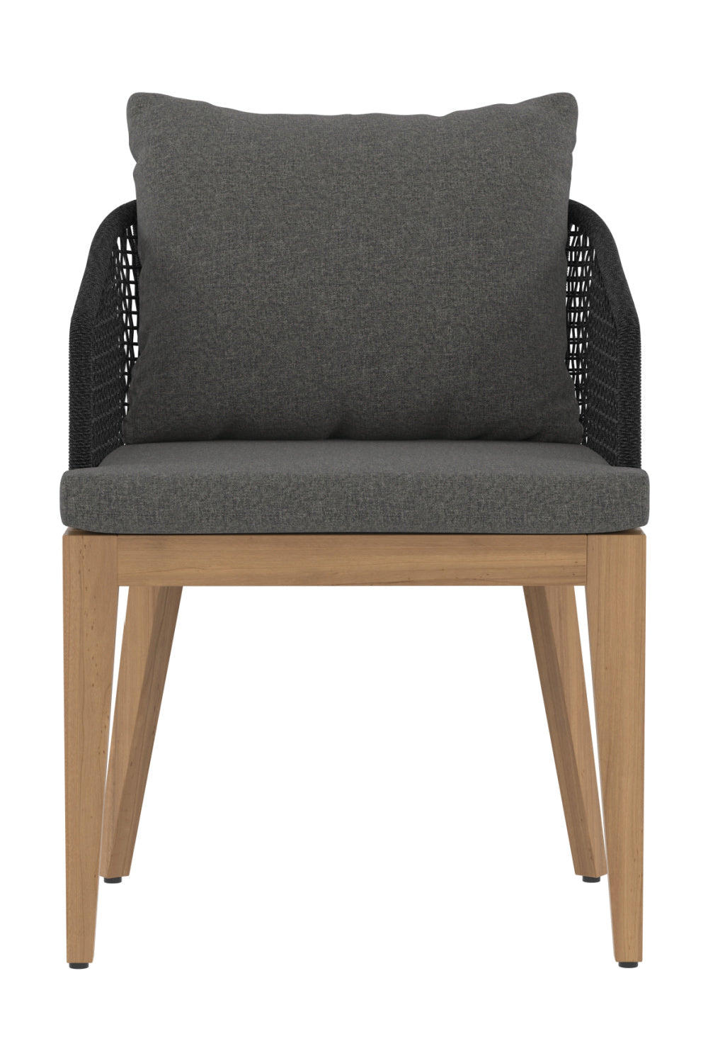 Contemporary Indoor/Outdoor Weave & Teak Dining Chair by Splendido Capri, alternate view 11