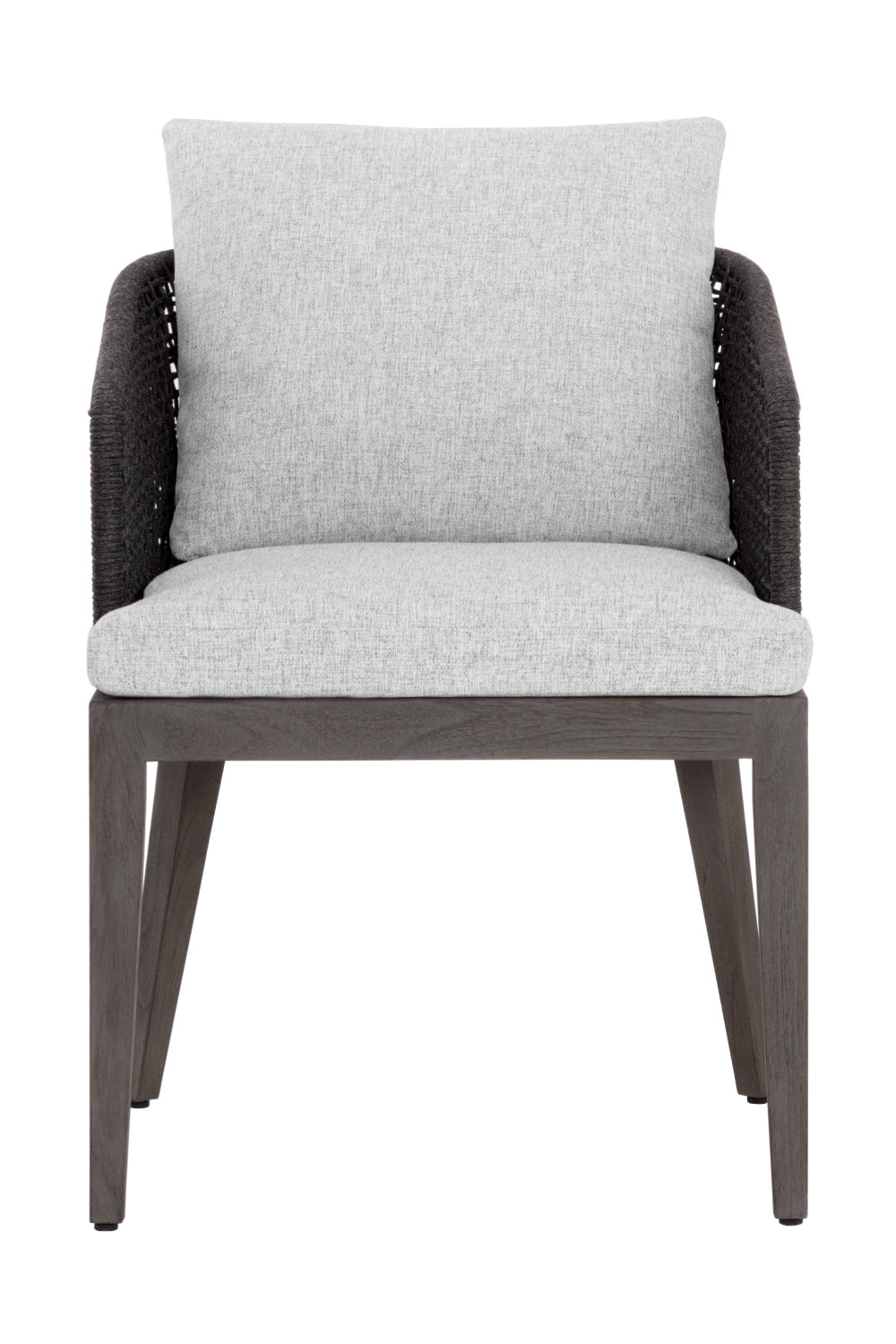 Contemporary Indoor/Outdoor Weave & Teak Dining Chair by Splendido Capri, alternate view 12