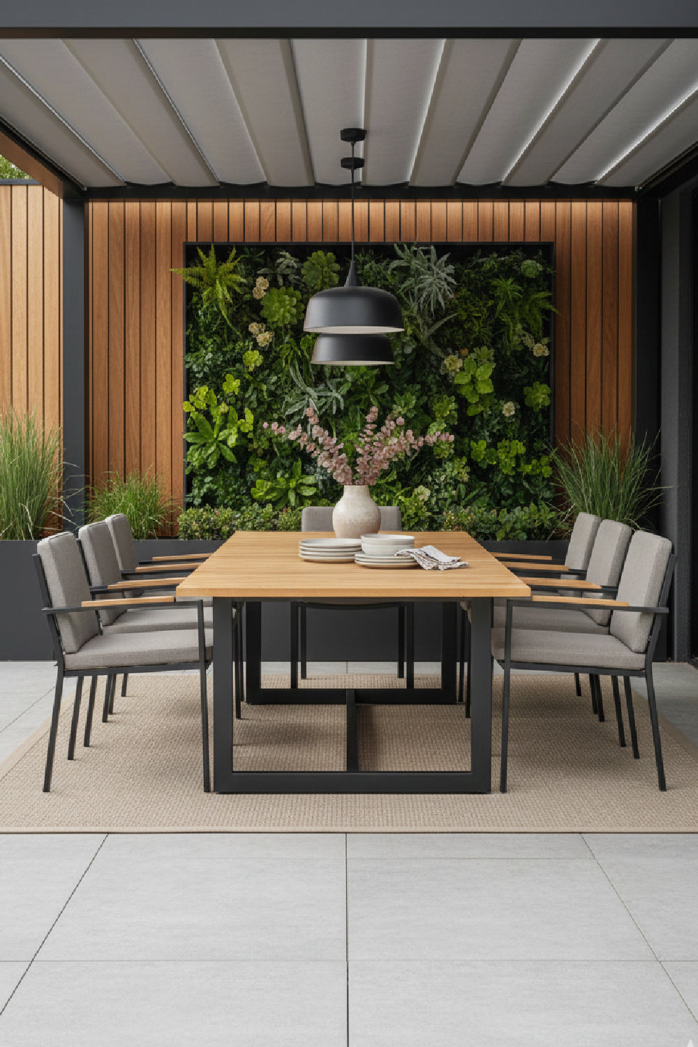 Teak Indoor/Outdoor Extendable Dining Table by Splendido Geneve, alternate view 8