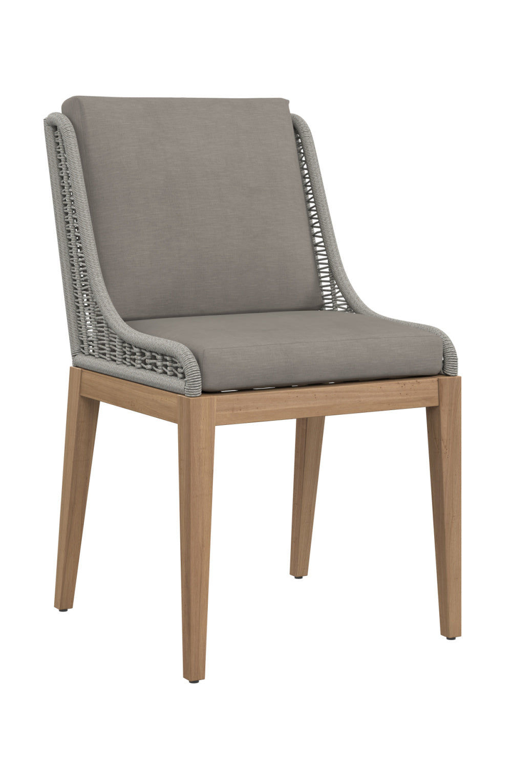 Contemporary Indoor/Outdoor Teak & Woven Dining Chair by Splendido Sorrento Outdoor Dining Chair, alternate view 14