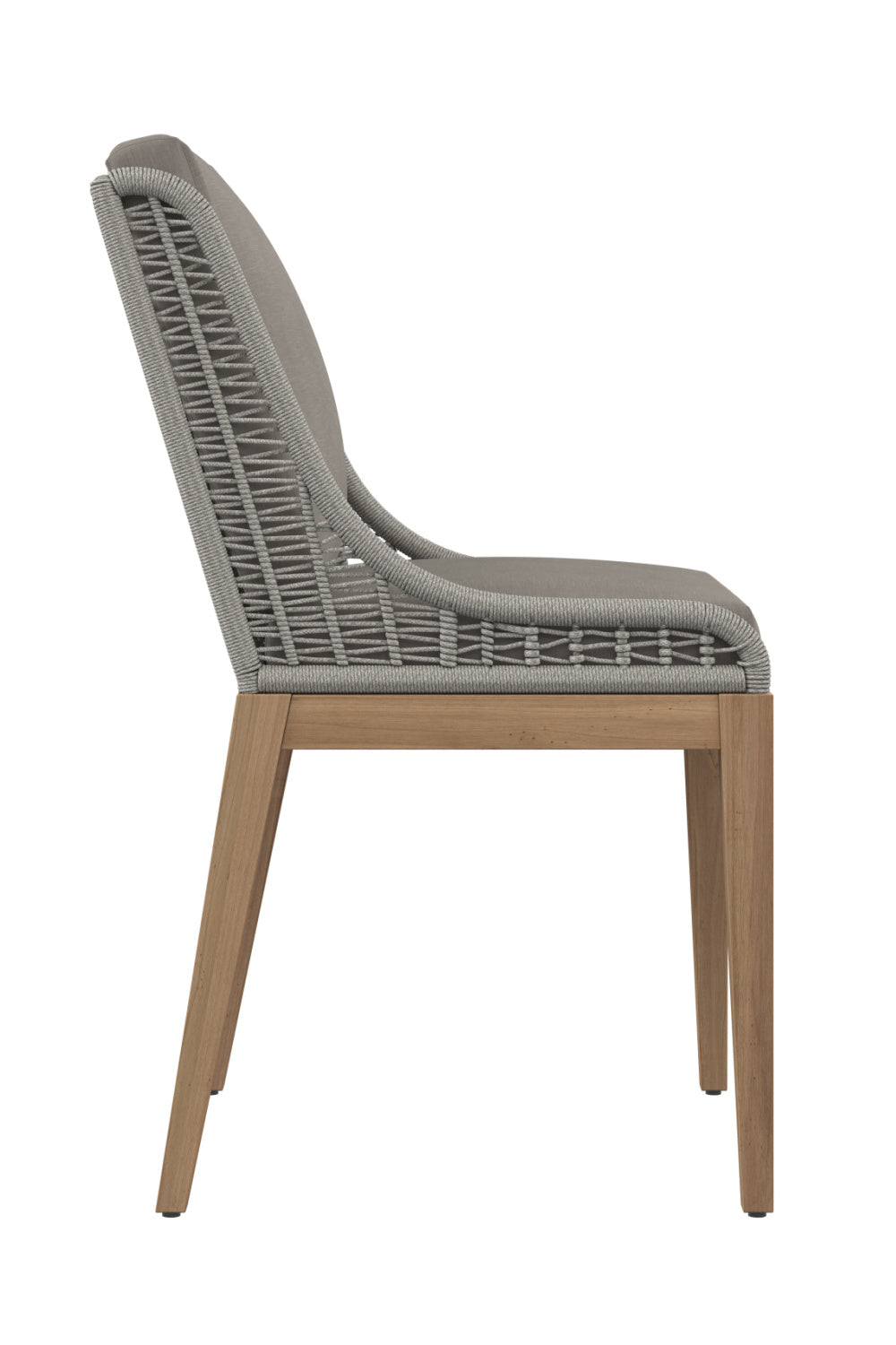 Contemporary Indoor/Outdoor Teak & Woven Dining Chair by Splendido Sorrento Outdoor Dining Chair, alternate view 16