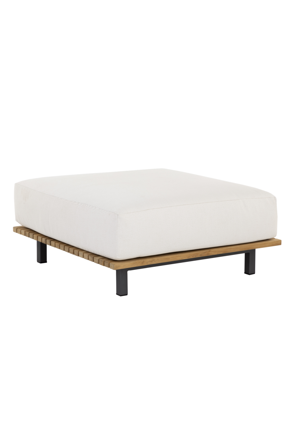 Wood Base Upholstered Ottoman by Splendido Geneve