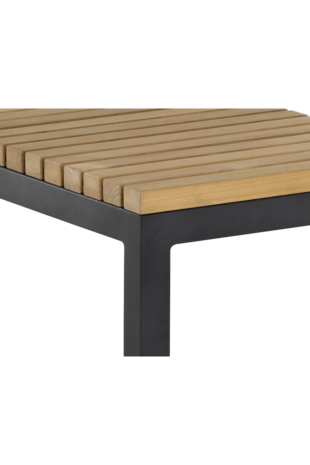 C-Shaped Teak Indoor/Outdoor End Table by Splendido Geneve Side Table, alternate view 6