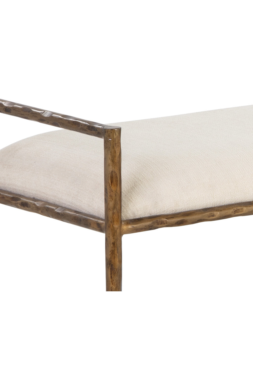 Gold Framed White Bench by Splendido Esai, alternate view 4
