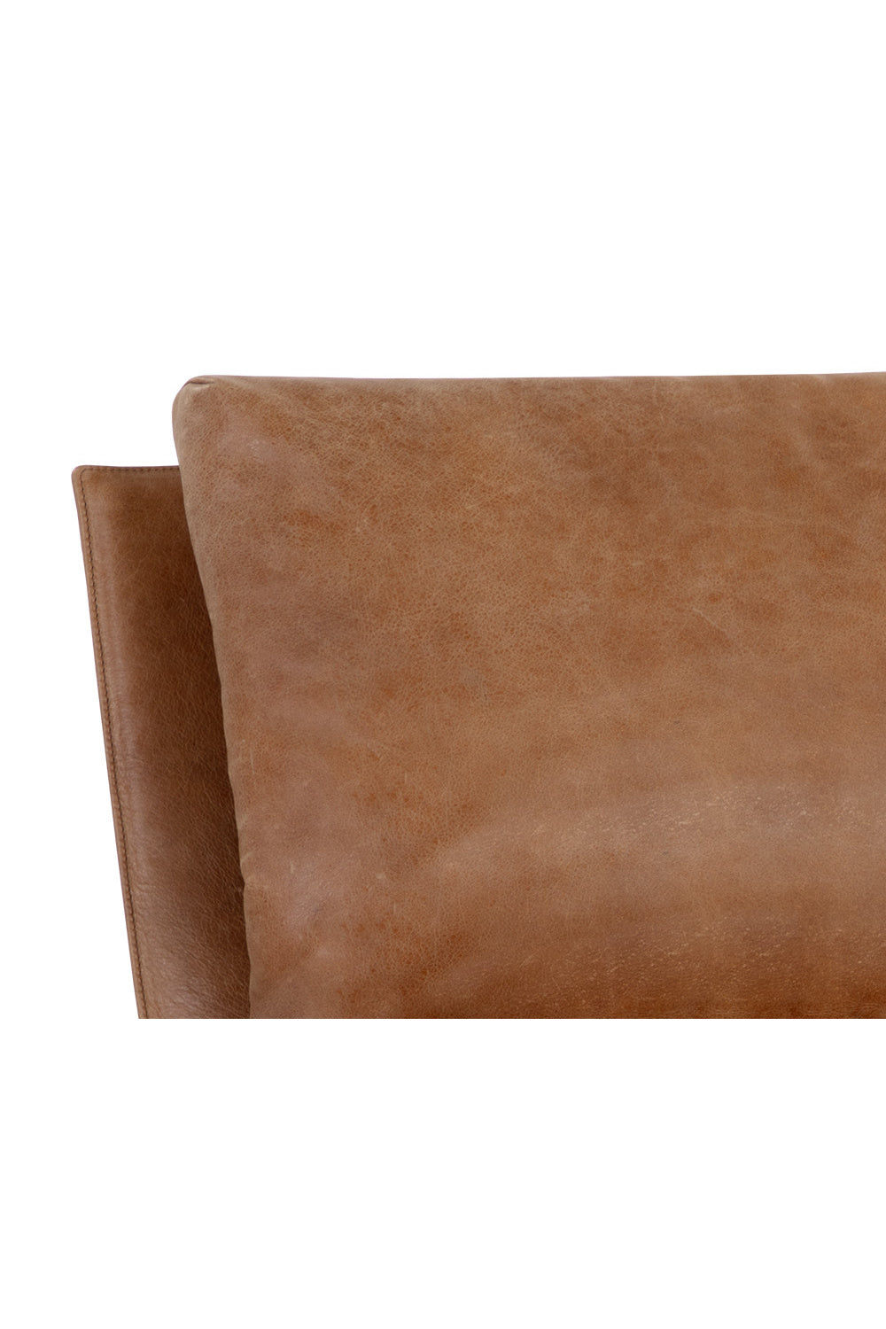 Scooped Leather Lounge Chair by Splendido Zancor Accent Chair, alternate view 8