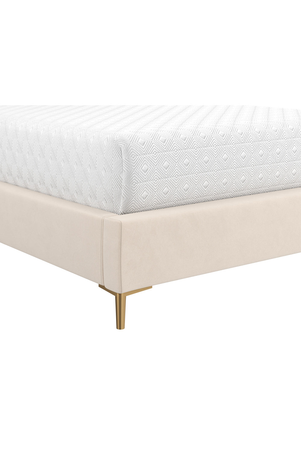 Cream Tufted Bed by Splendido Harris, alternate view 3