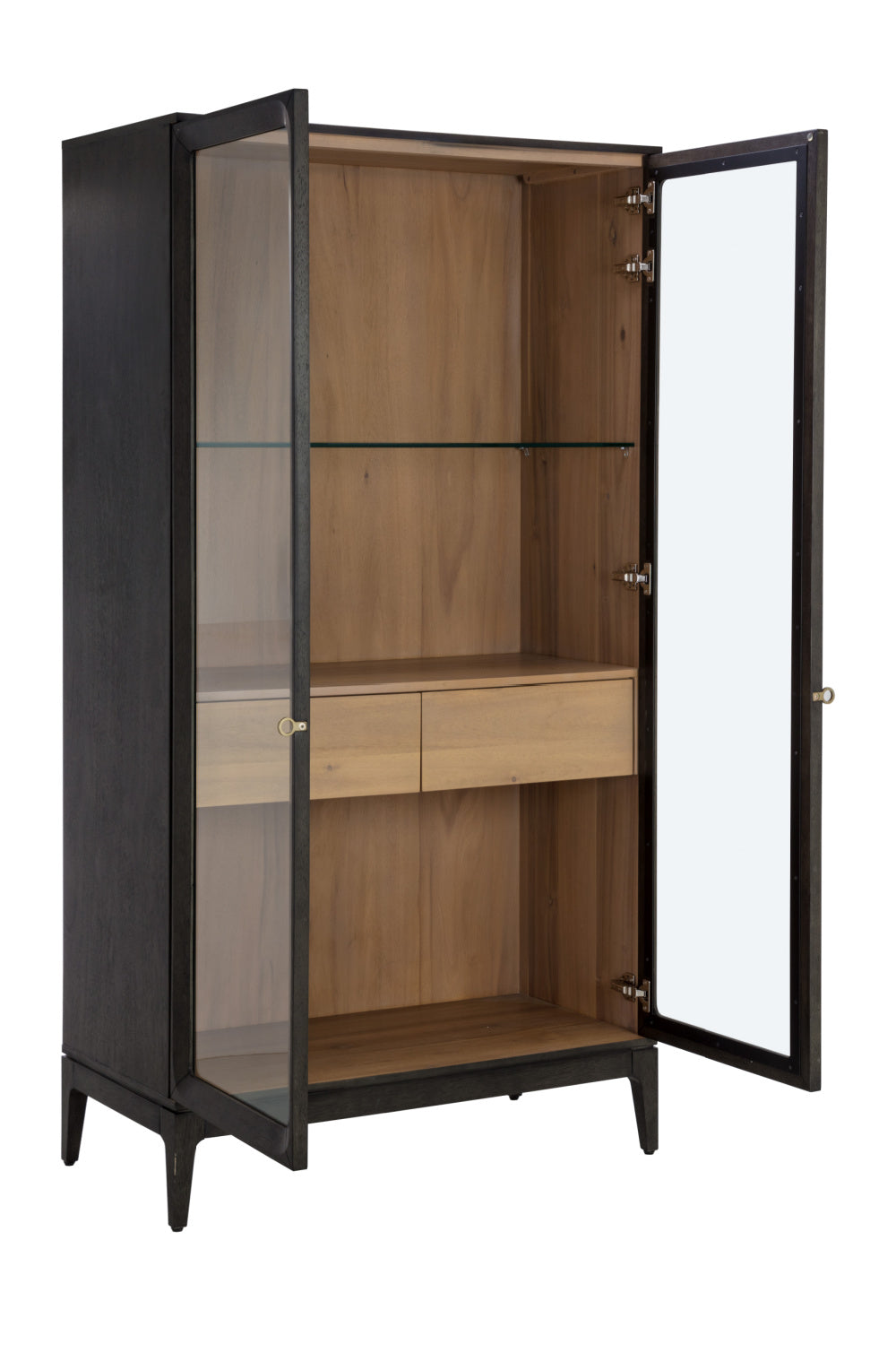 Brown Acacia 2-Door Display Cabinet by Splendido Cecilia, alternate view 5