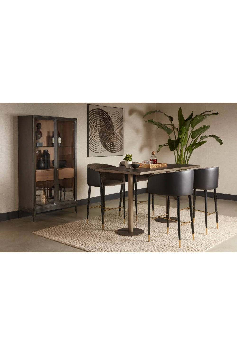 Brown Acacia 2-Door Display Cabinet by Splendido Cecilia, alternate view 9