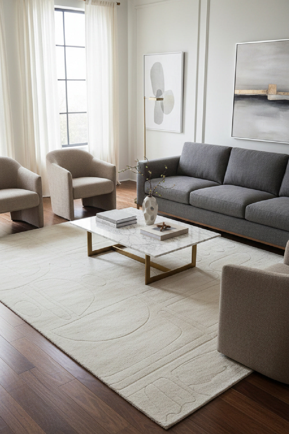Viscose Hand-Loomed Area Rug by Splendido Caruso, alternate view 2