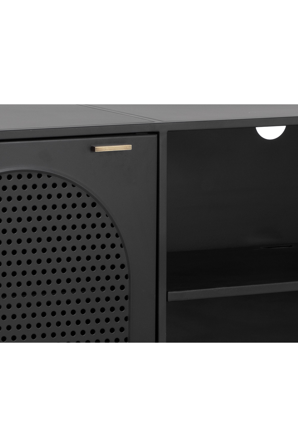 Black Metal Storage Cabinet by Splendido Aziza, alternate view 6