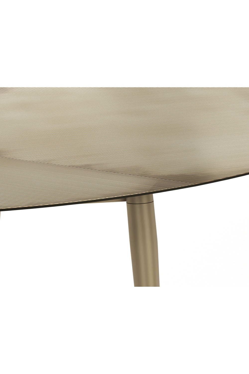 Modern European furniture - Oval Antique Brass Coffee Table - www.oroa.com