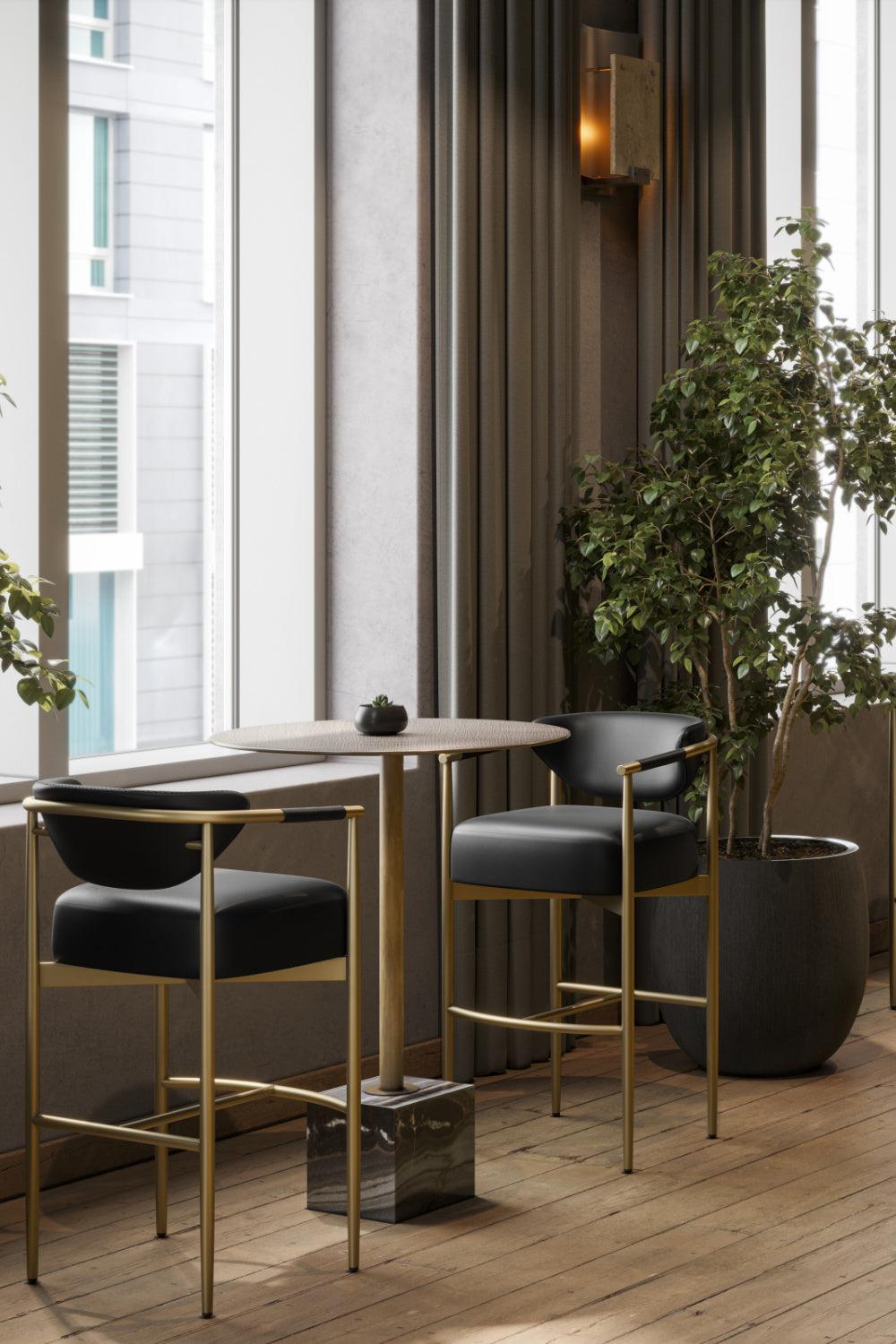 Marble Round Bar Table by Splendido Kata, alternate view 10
