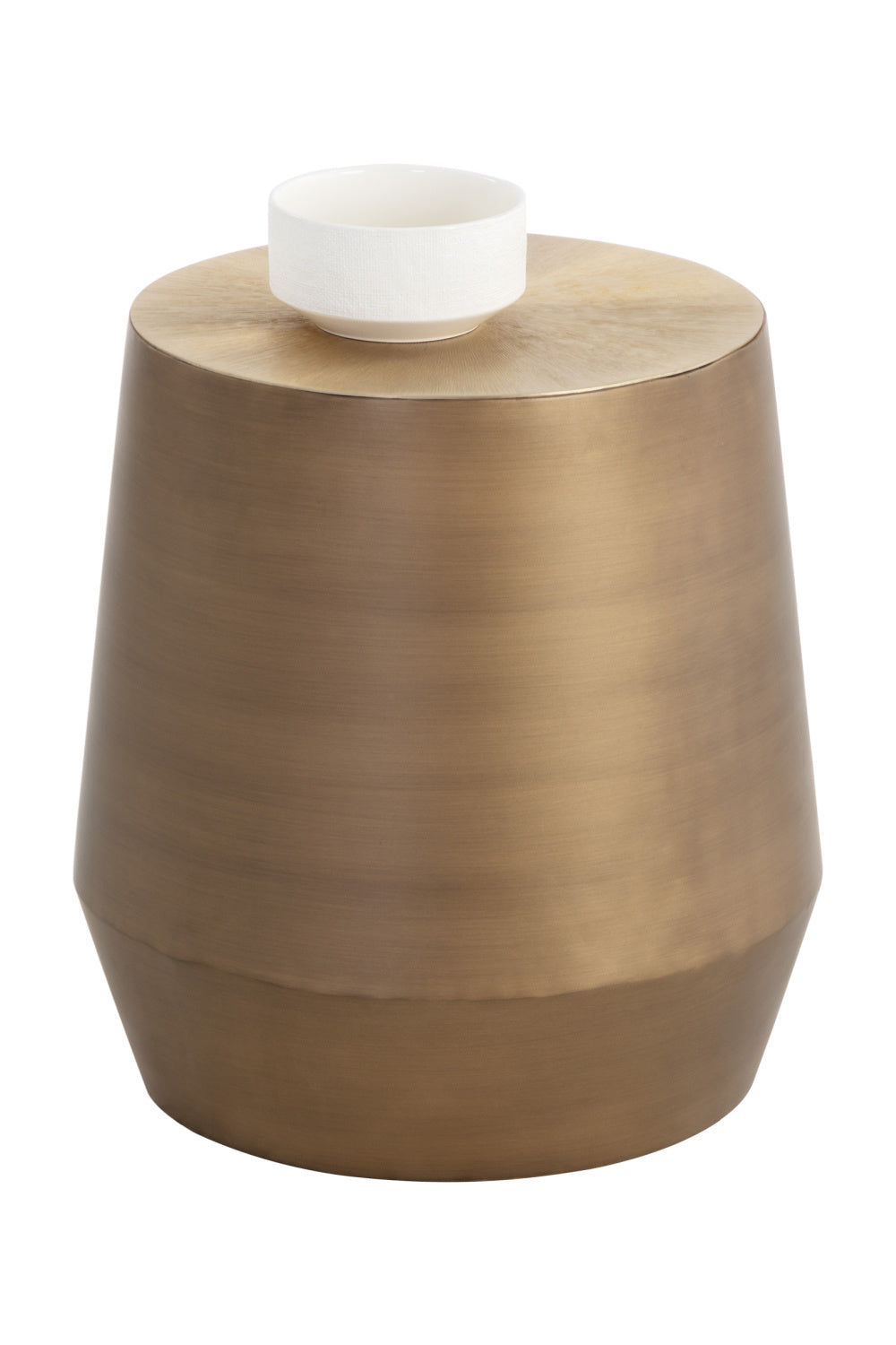 Etched Aluminum End Table by Splendido Creed Side Table, alternate view 3
