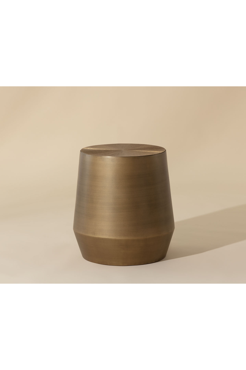 Etched Aluminum End Table by Splendido Creed Side Table, alternate view 5
