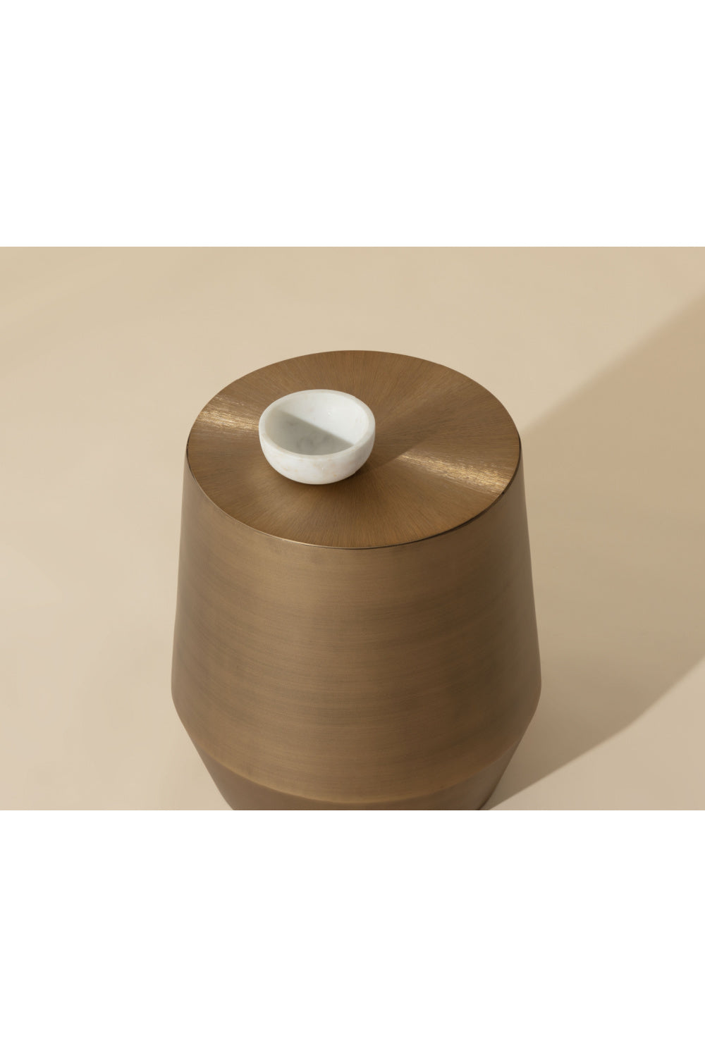 Etched Aluminum End Table by Splendido Creed Side Table, alternate view 7