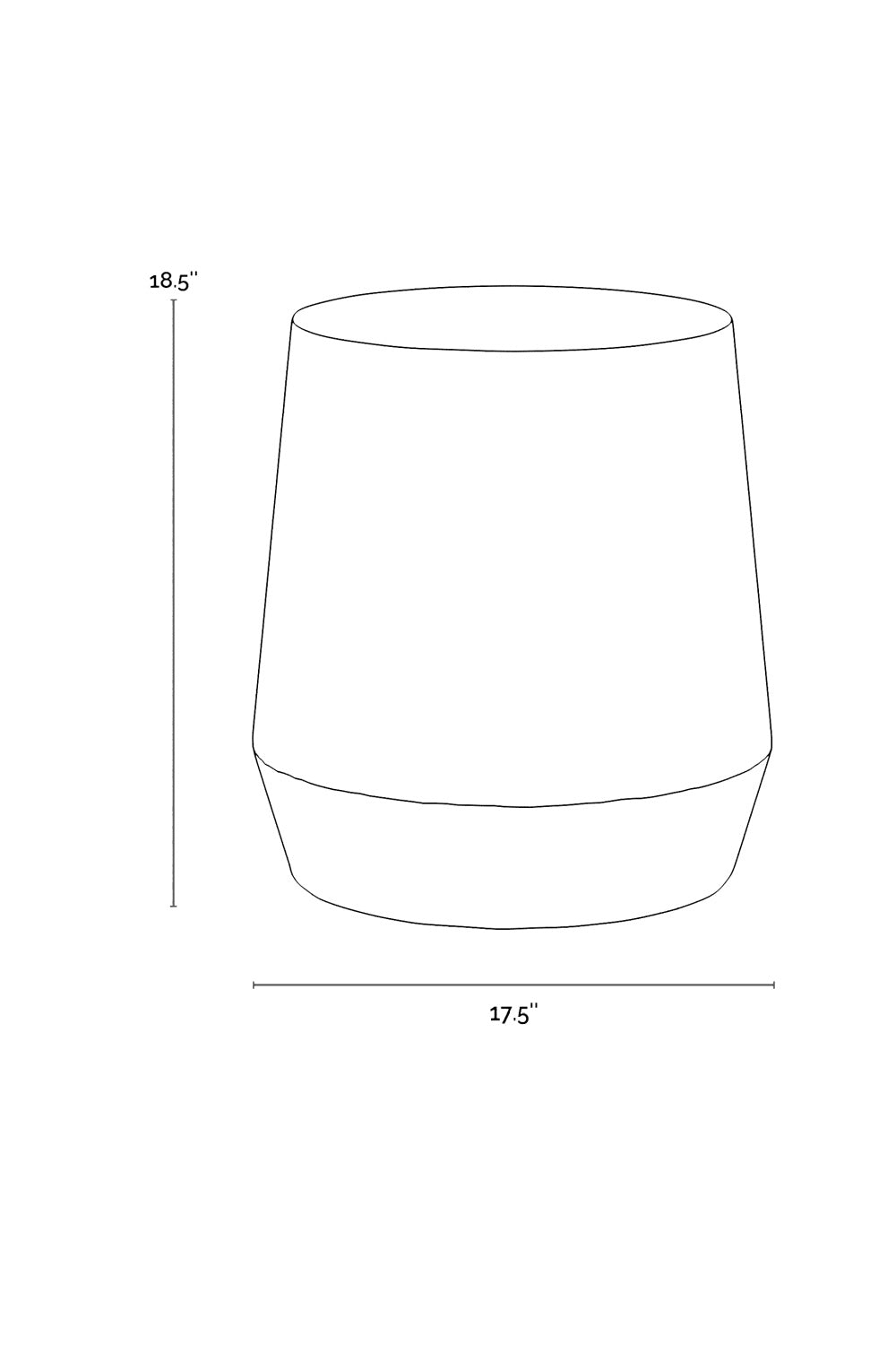 Etched Aluminum End Table by Splendido Creed Side Table, alternate view 9