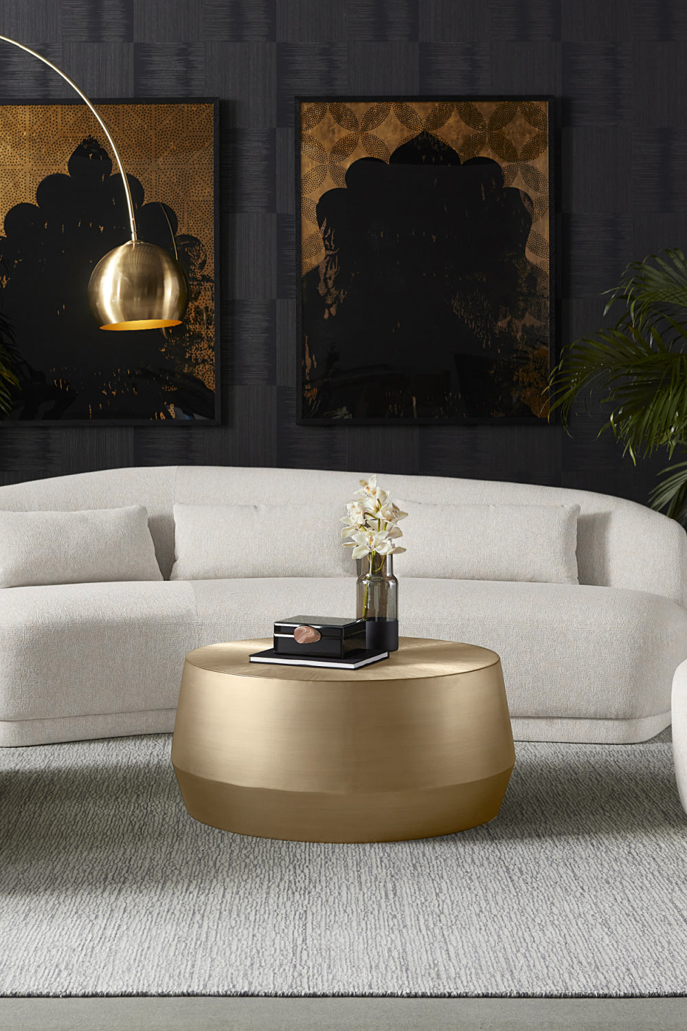 Etched Aluminum Coffee Table by Splendido Creed, alternate view 2
