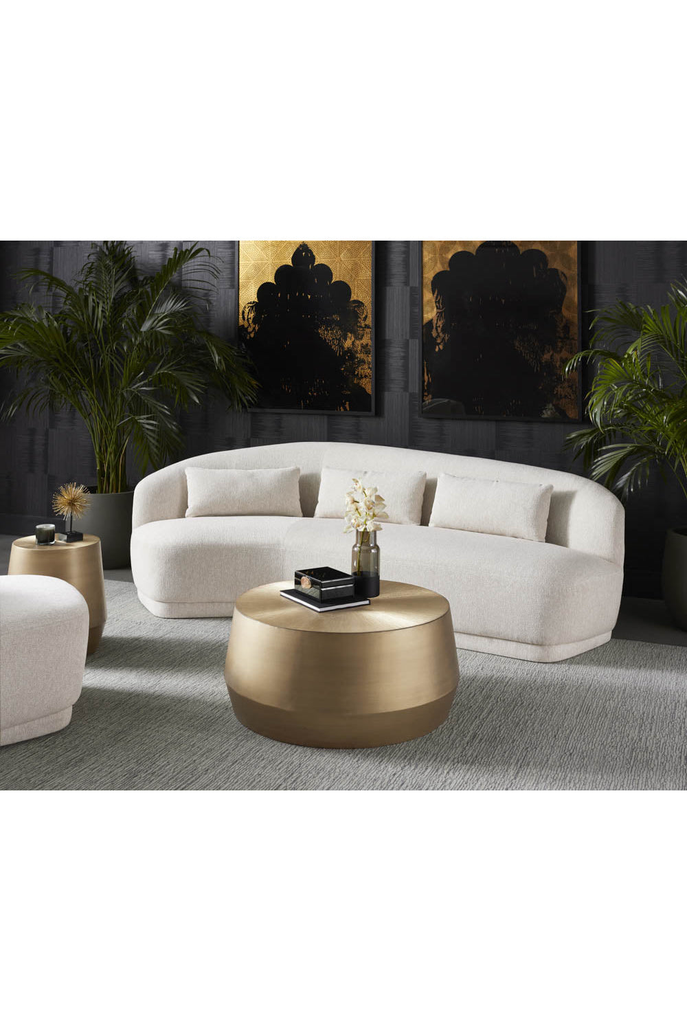 Etched Aluminum Coffee Table by Splendido Creed, alternate view 6