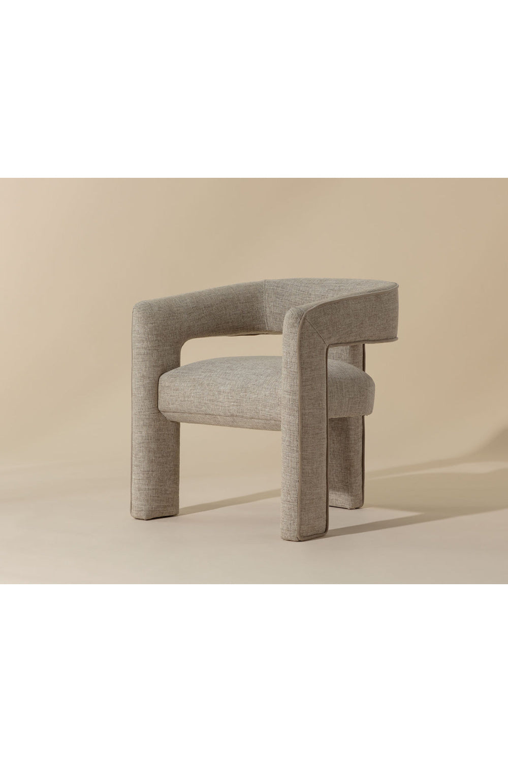 Beige Modern Dining Chair by Splendido Krasner, alternate view 10