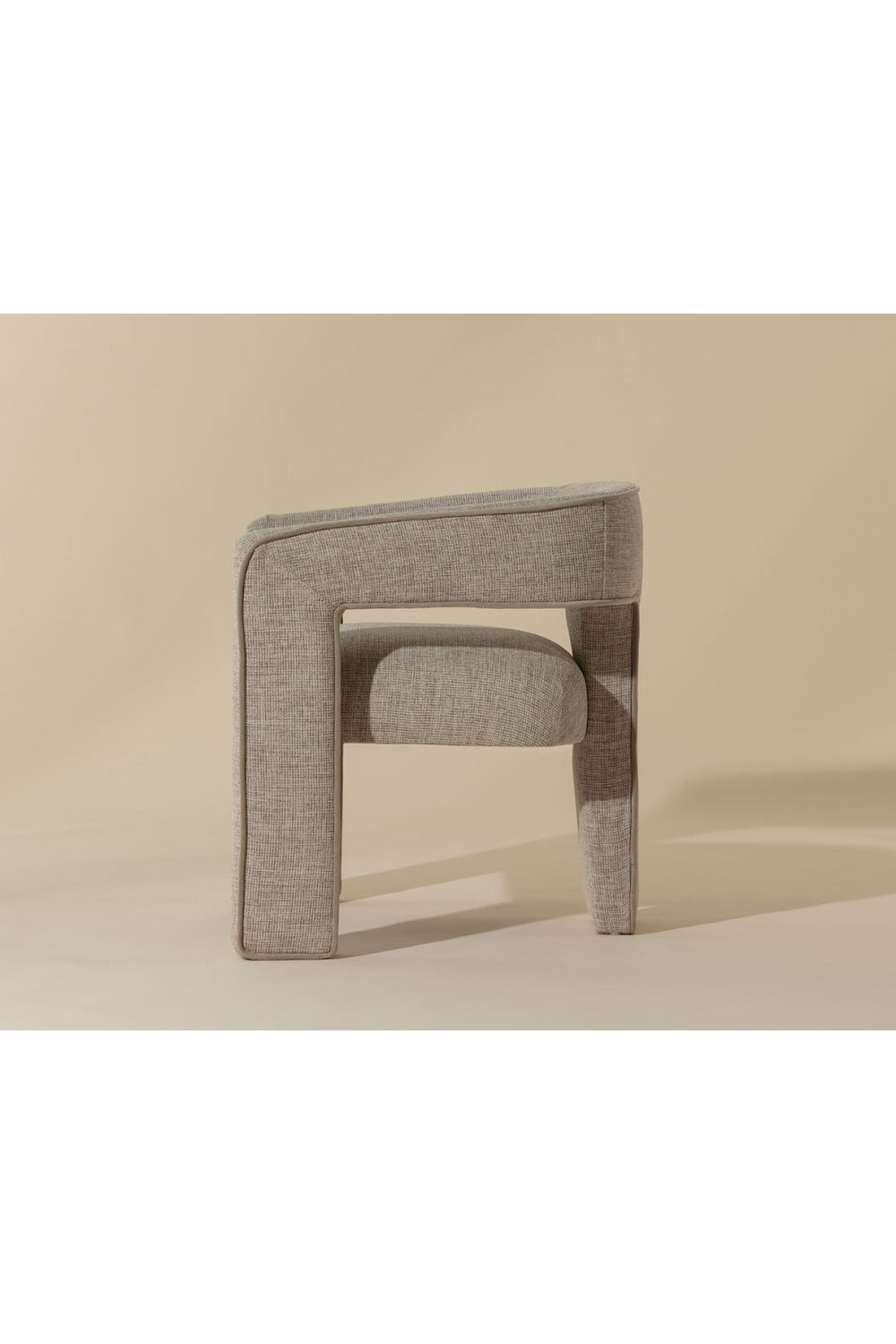 Beige Modern Dining Chair by Splendido Krasner, alternate view 11