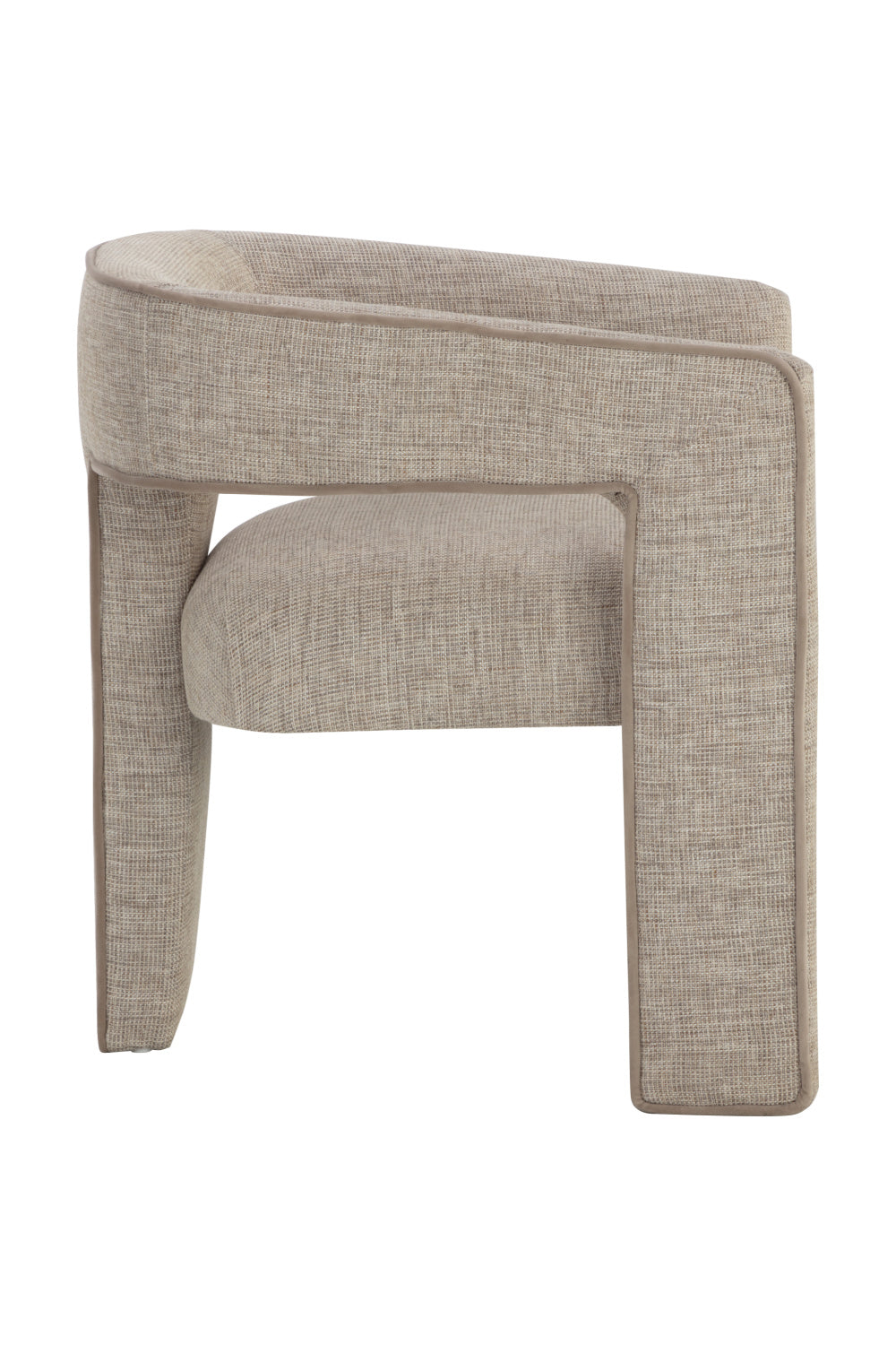 Beige Modern Dining Chair by Splendido Krasner, alternate view 4