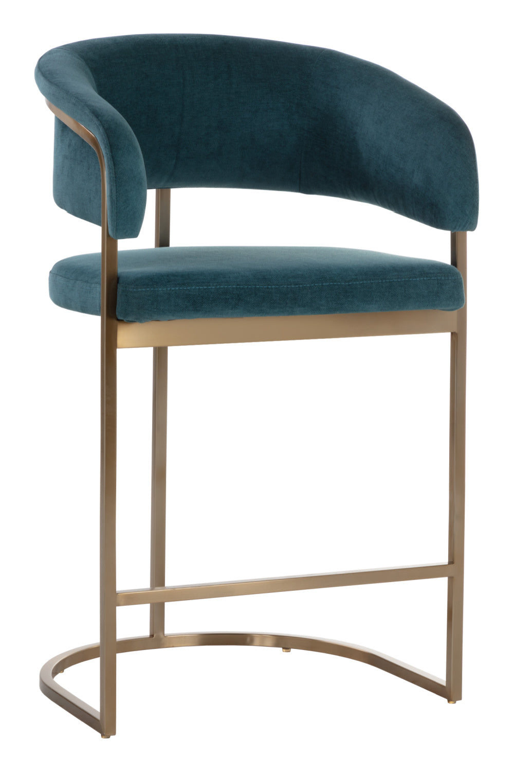 Blue Cantilevered Counter Stool by Splendido Marris, alternate view 3
