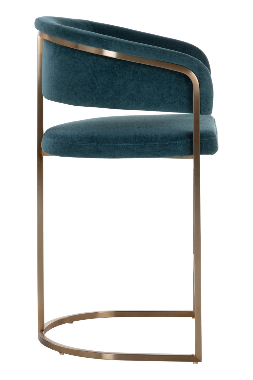 Blue Cantilevered Counter Stool by Splendido Marris, alternate view 4