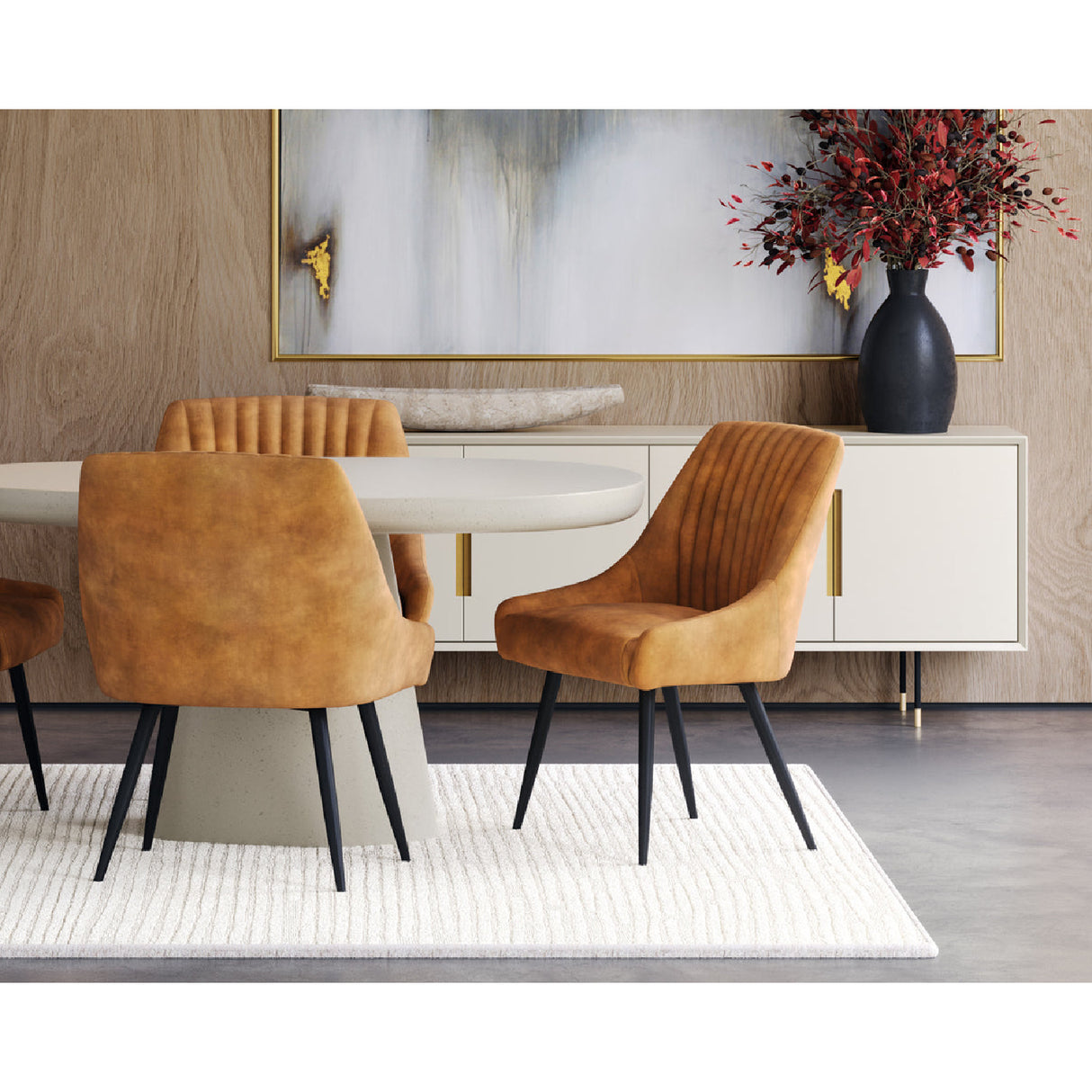4-Door Cream Modern Sideboard by Splendido Danbury, alternate view 13