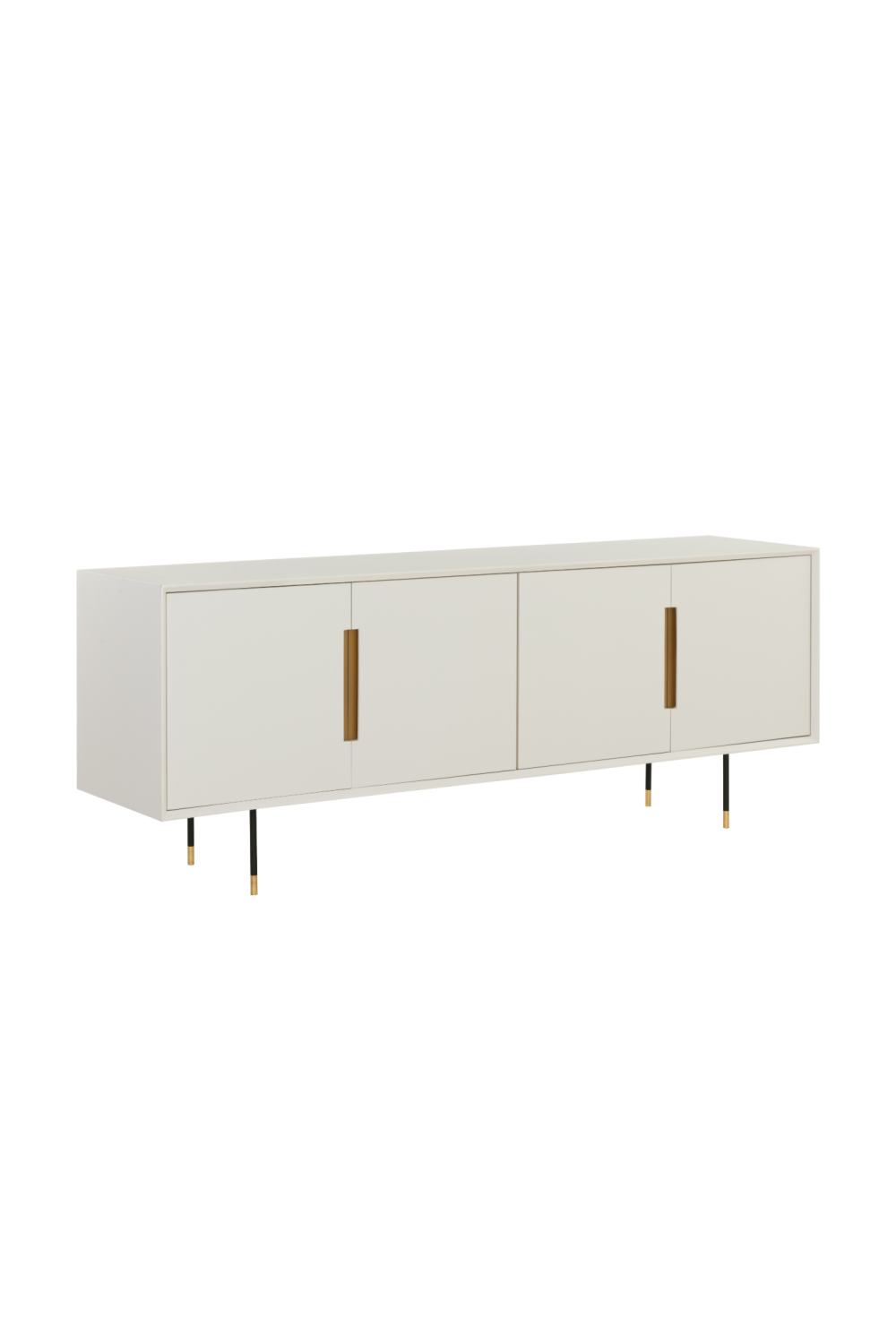 4-Door Cream Modern Sideboard by Splendido Danbury, alternate view 3