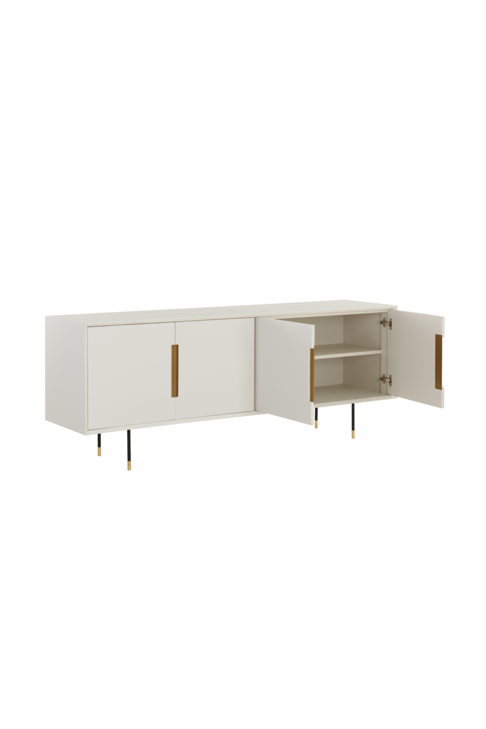 4-Door Cream Modern Sideboard by Splendido Danbury, alternate view 5