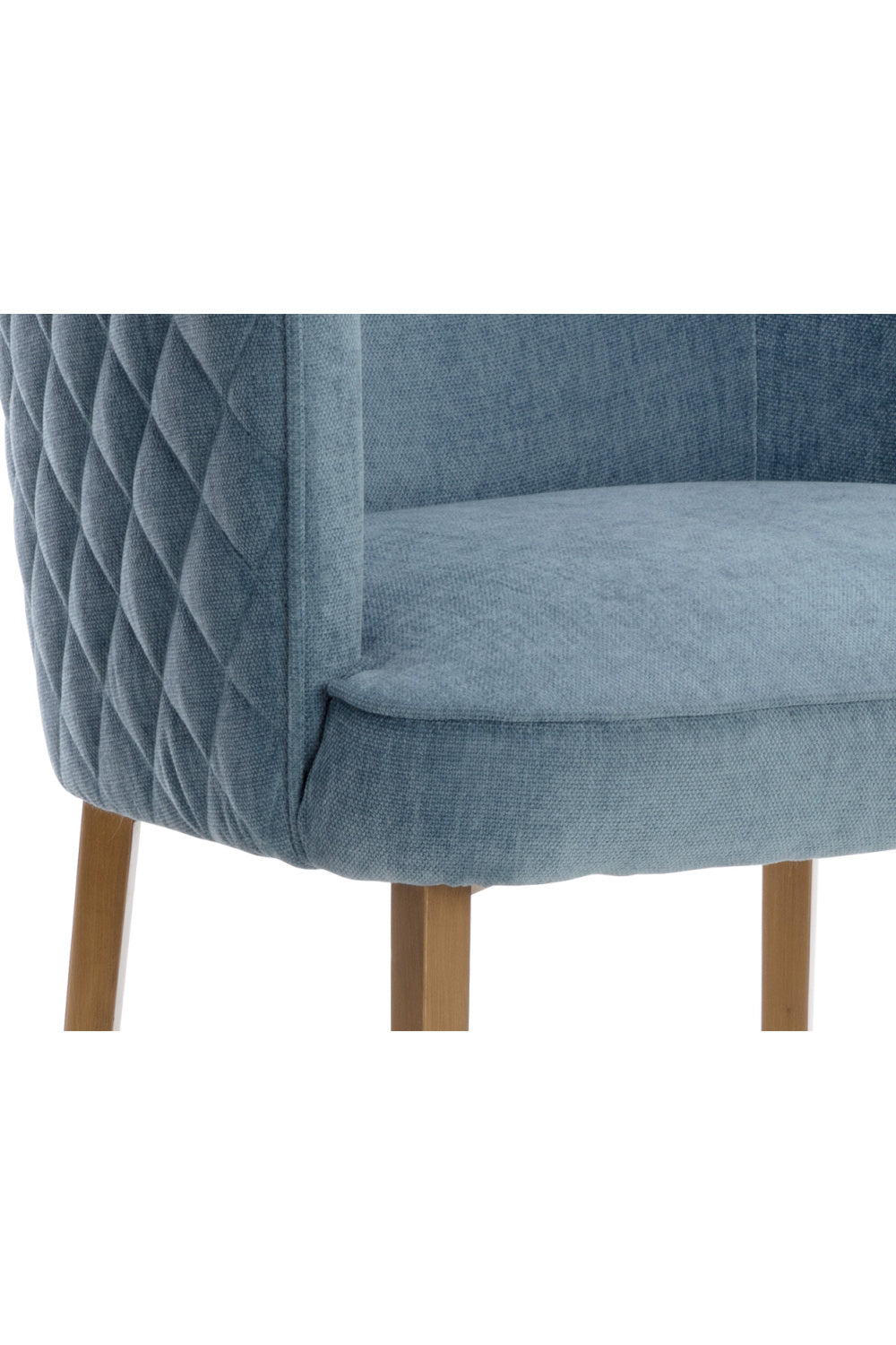 Diamond-Stitched Blue Counter Stool by Splendido Cornella, alternate view 5