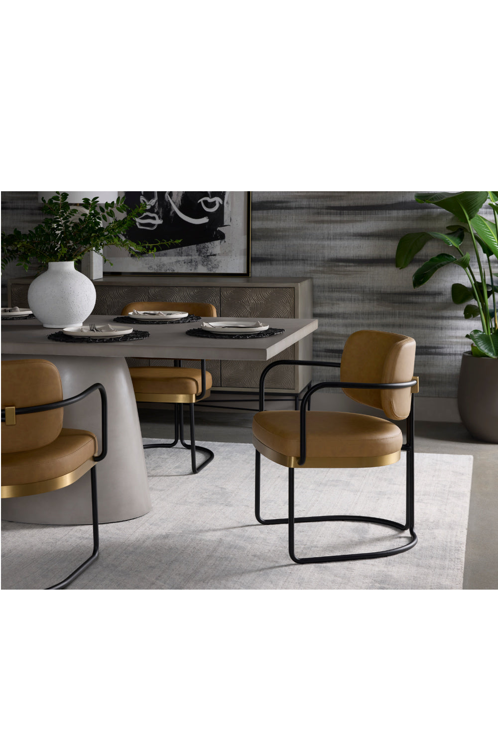 Gray Indoor/Outdoor Dining Table by Splendido Cavallini, alternate view 9