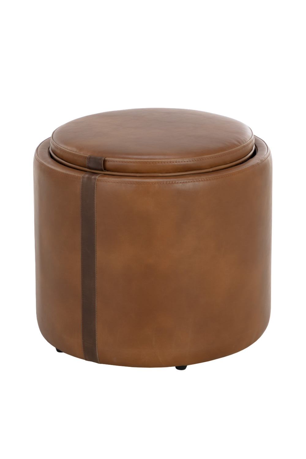 Round Storage Ottoman by Splendido Borelli