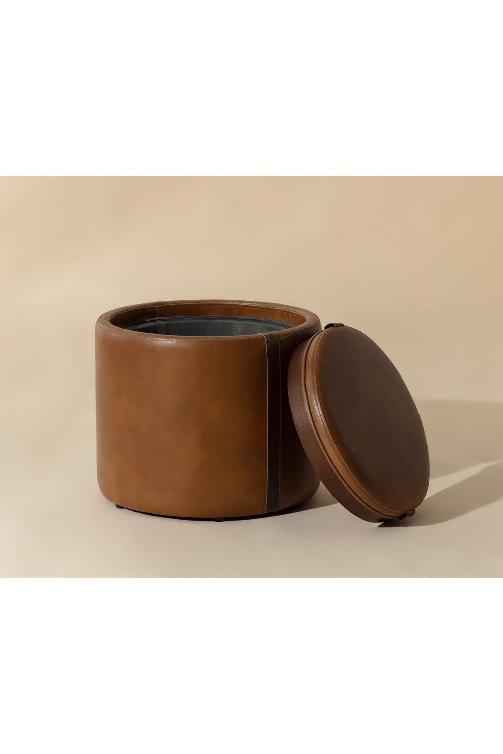Round Storage Ottoman by Splendido Borelli, alternate view 12