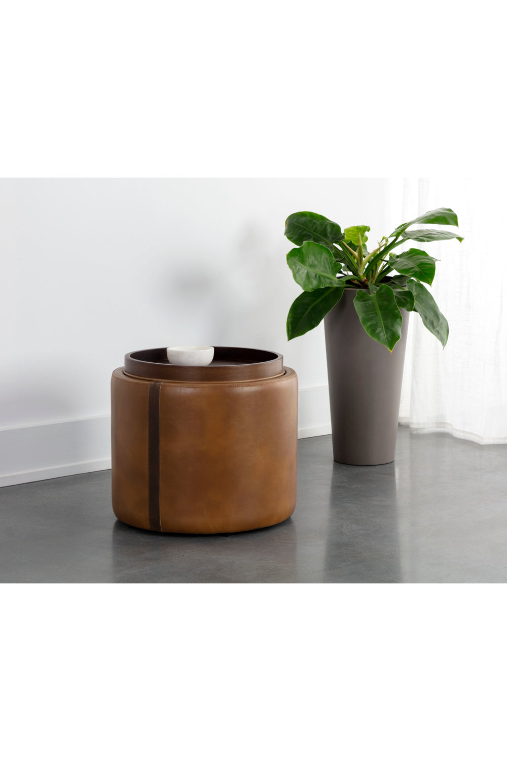 Round Storage Ottoman by Splendido Borelli, alternate view 14