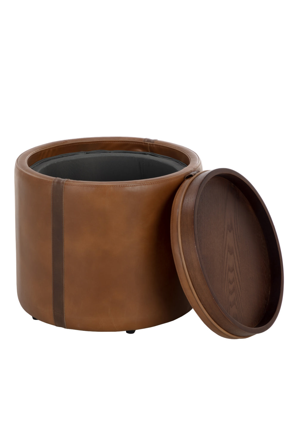 Round Storage Ottoman by Splendido Borelli, alternate view 6