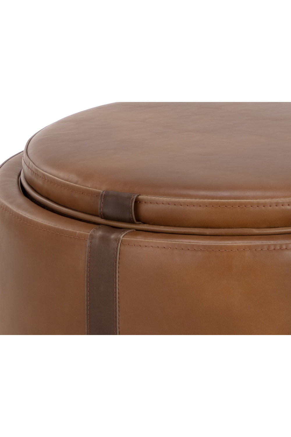 Round Storage Ottoman by Splendido Borelli, alternate view 7