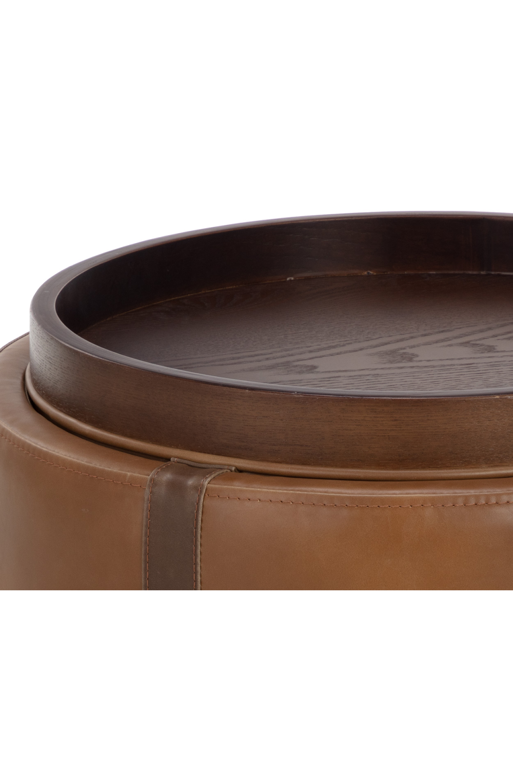 Round Storage Ottoman by Splendido Borelli, alternate view 8