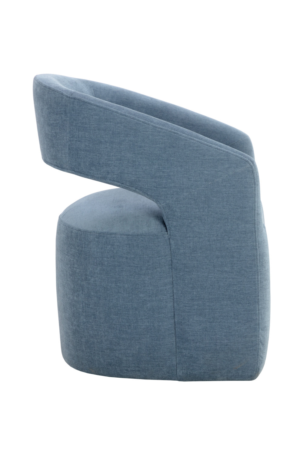 Modern European furniture - Blue Wheeled Dining Armchair - www.oroa.com
