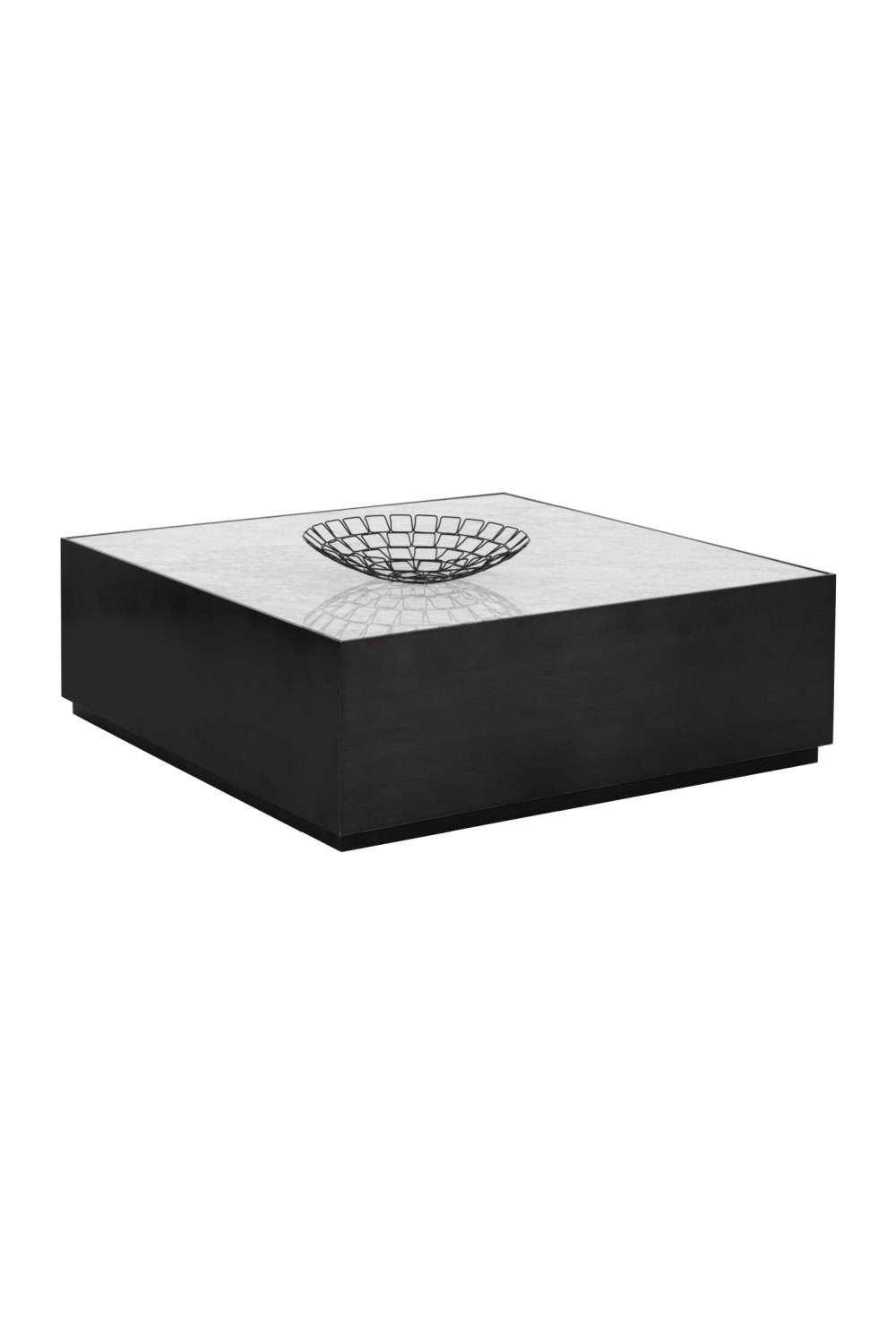 Square White Marble Coffee Table by Splendido Selah, alternate view 4