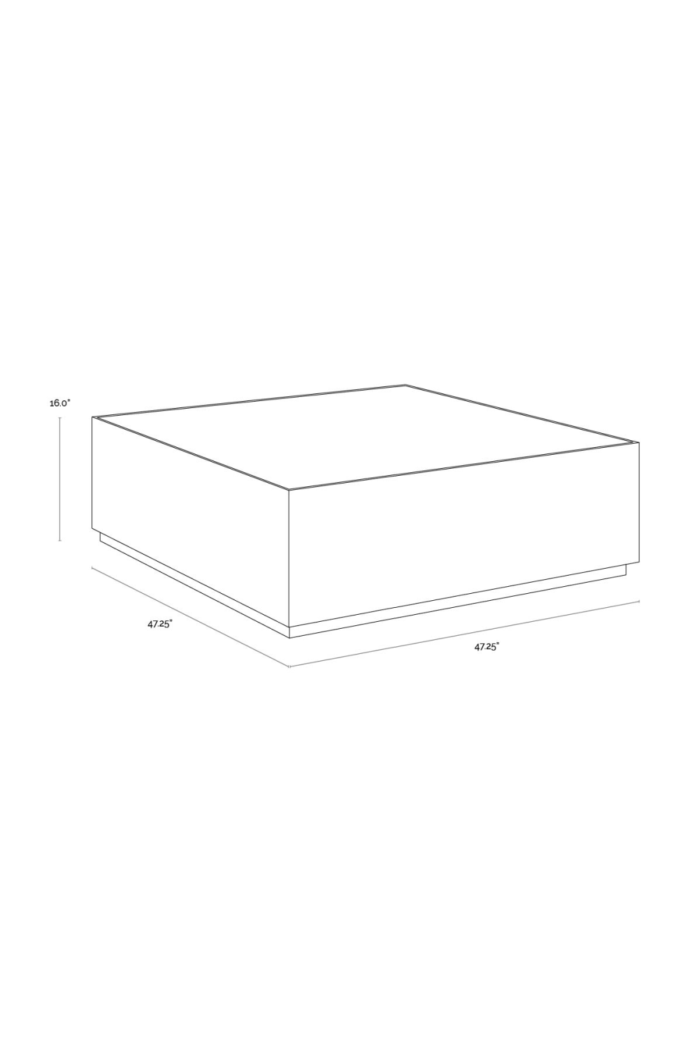 Square White Marble Coffee Table | Splendido Selah | Oroa.com