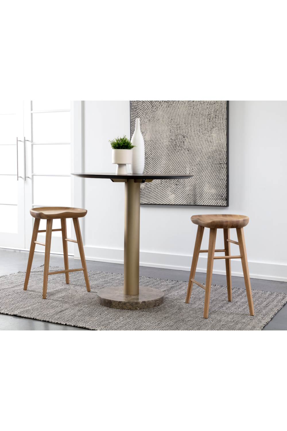 Modern European furniture - Wooden Counter Stool - www.oroa.com