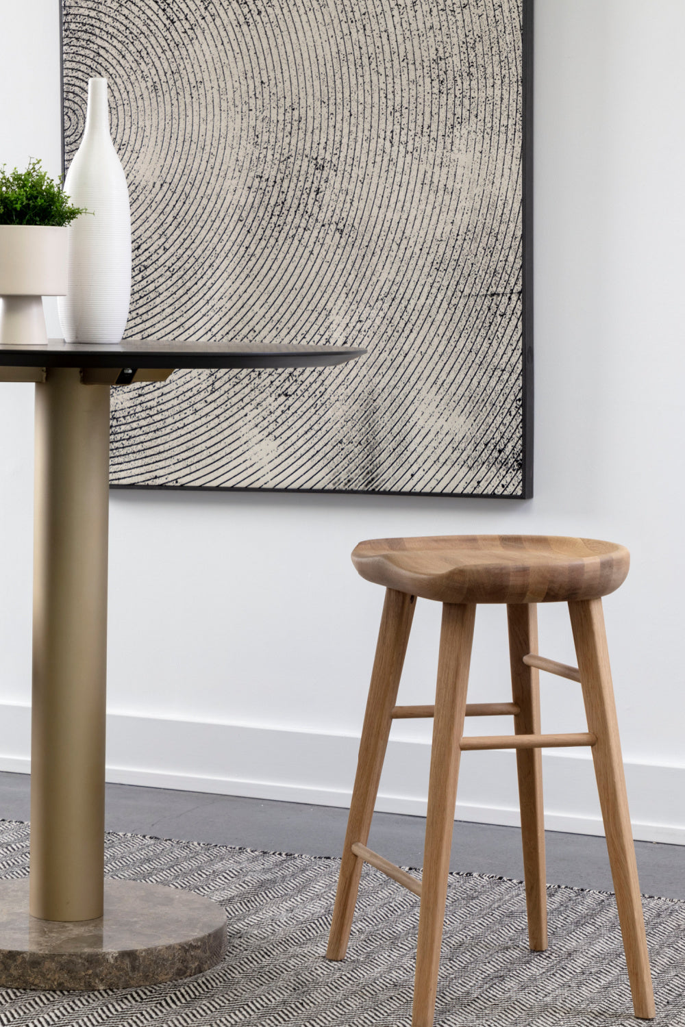 Wooden Counter Stool by Splendido Dominic, alternate view 2