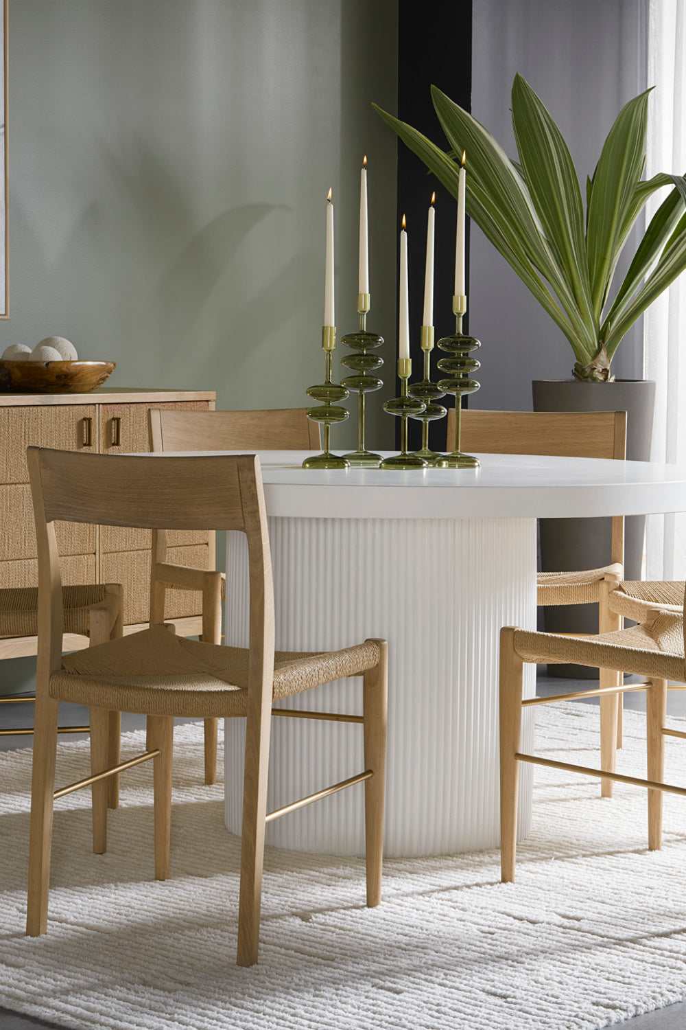 Natural Rope Seat Dining Chairs (2) by Splendido Bondi, alternate view 2