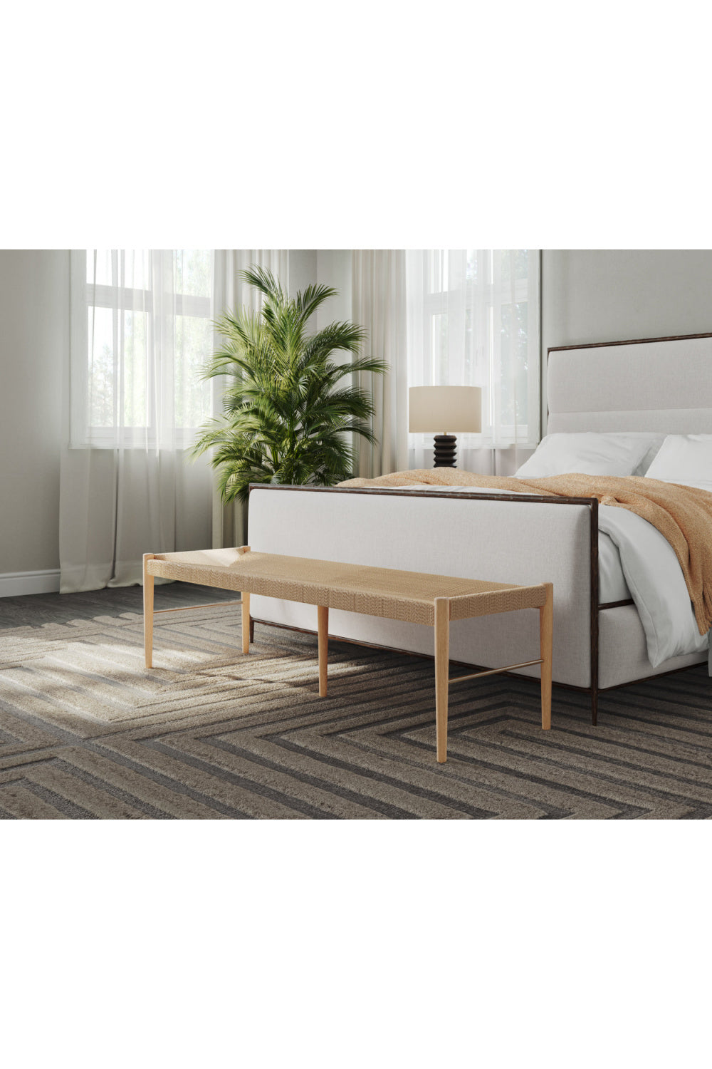 Natural Rope Bench by Splendido Moira, alternate view 6