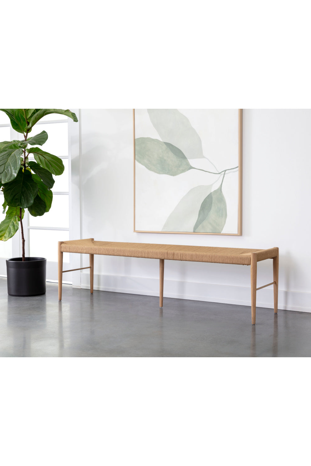 Natural Rope Bench by Splendido Moira, alternate view 7